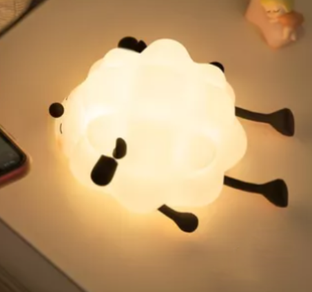 Sheep With Black Legs Glow Light