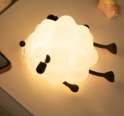 Sheep With Black Legs Glow Light